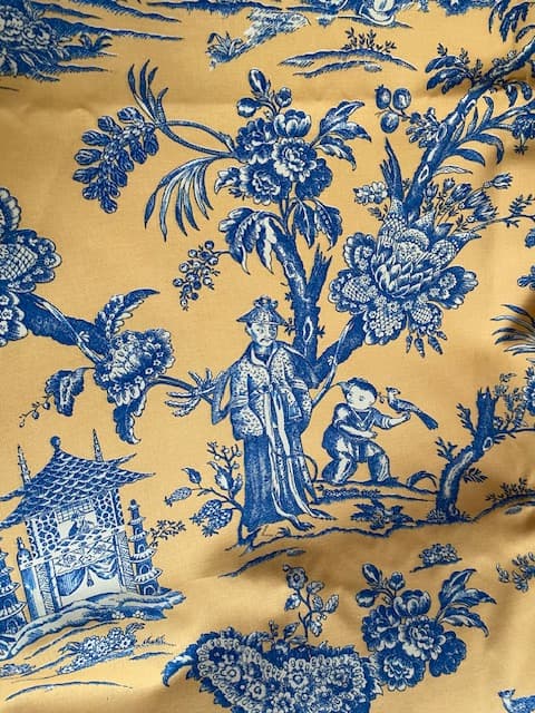 Blue Toile de Jouy, view 3