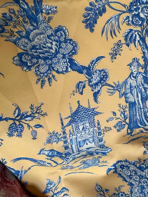 Blue Toile de Jouy, view 4