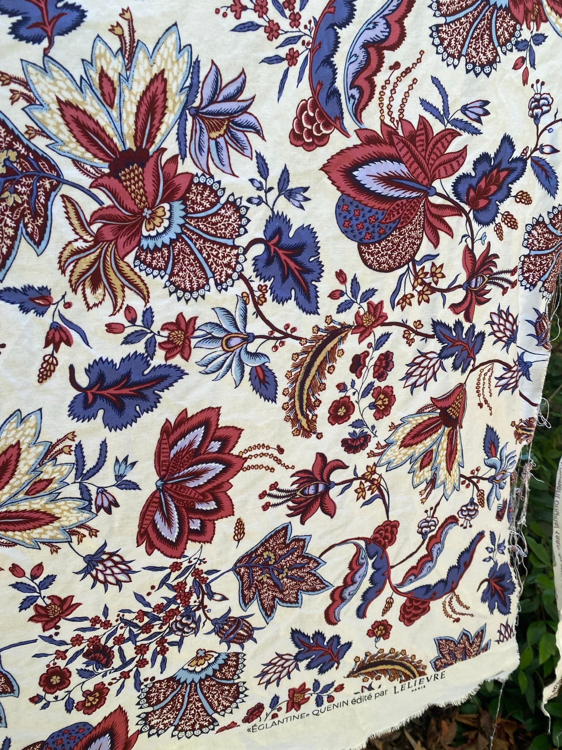 Tissu Églantine -Leliévre vue 2