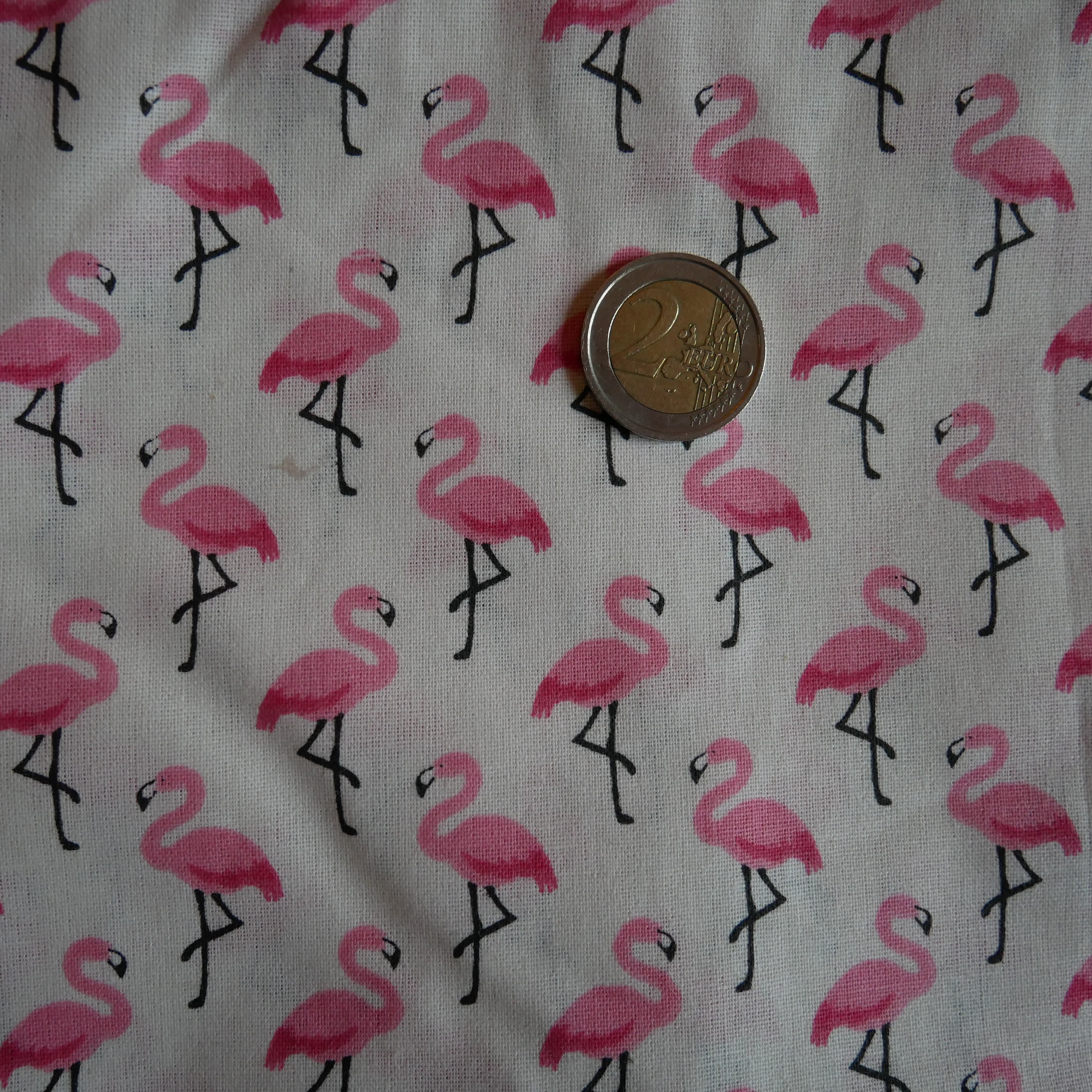 Tissu flamants roses 1
