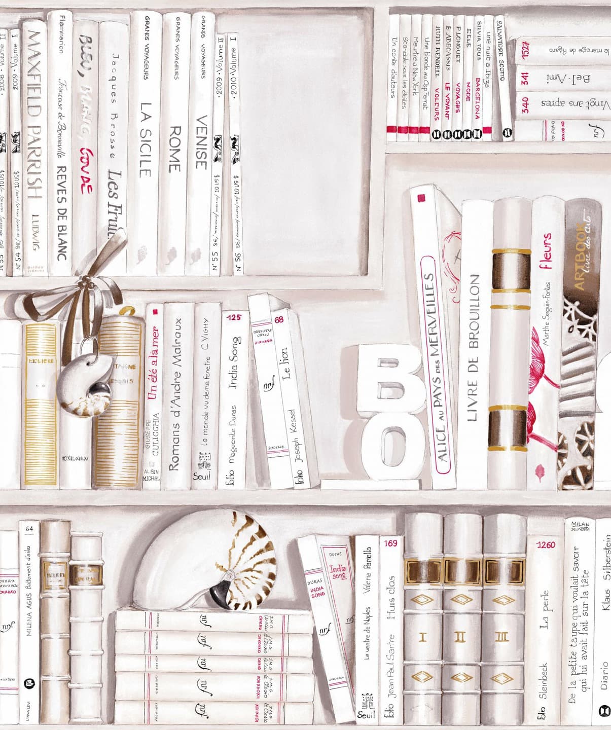 Tissu bibliothèque