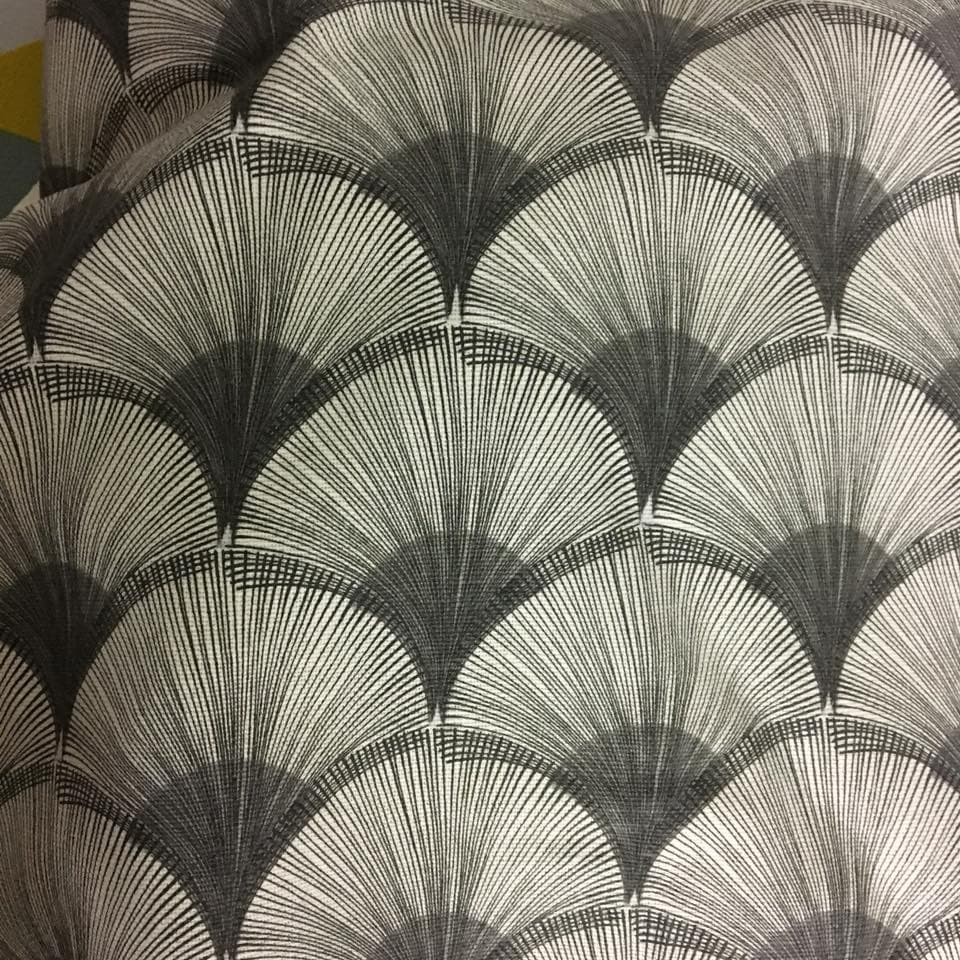 Tissu papyrus gris