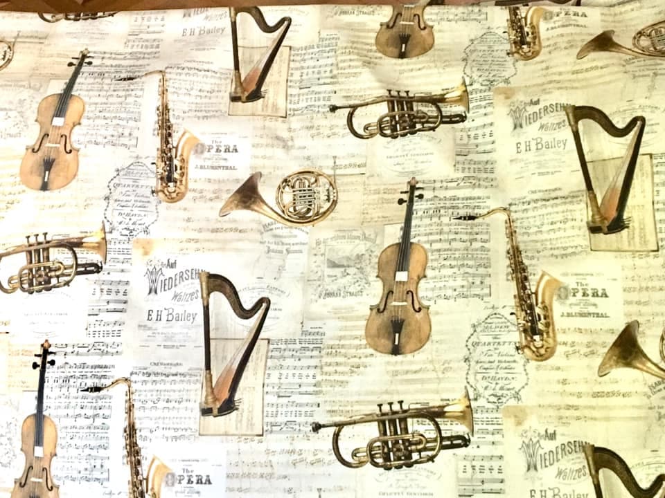 Tissu instruments de musique