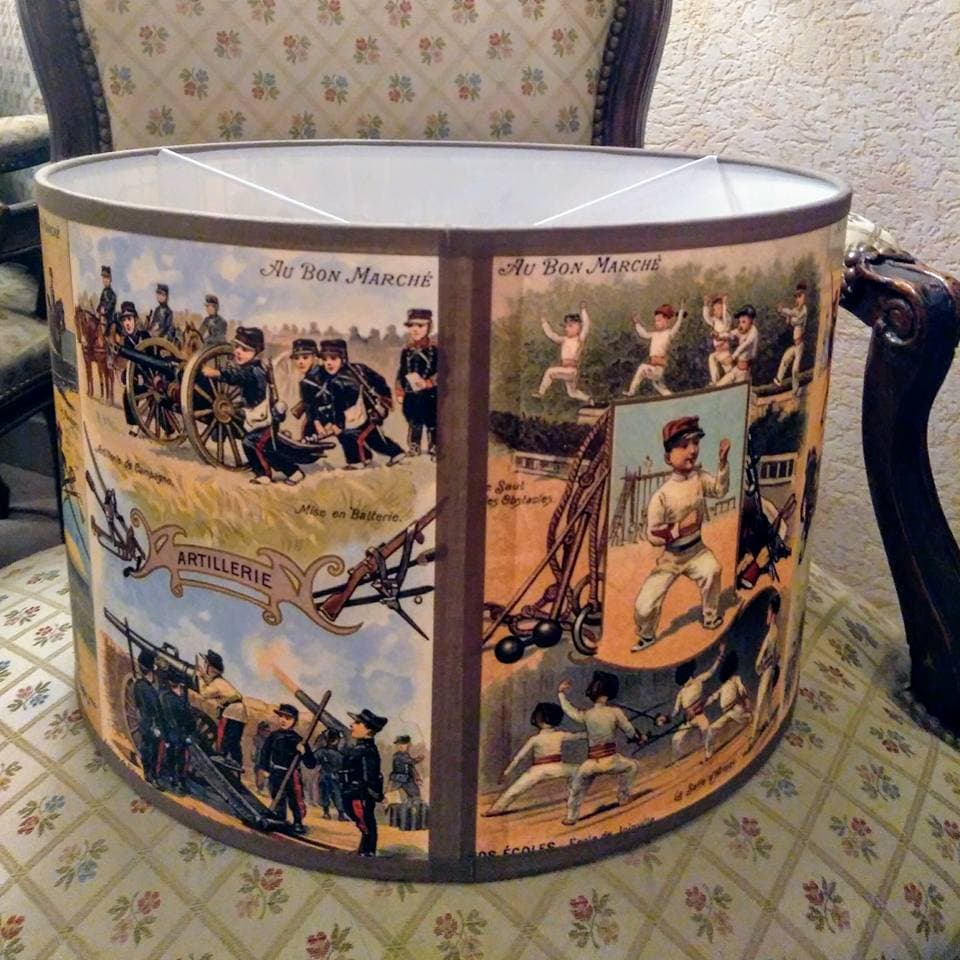 Abat-jour thème militaire vue 8