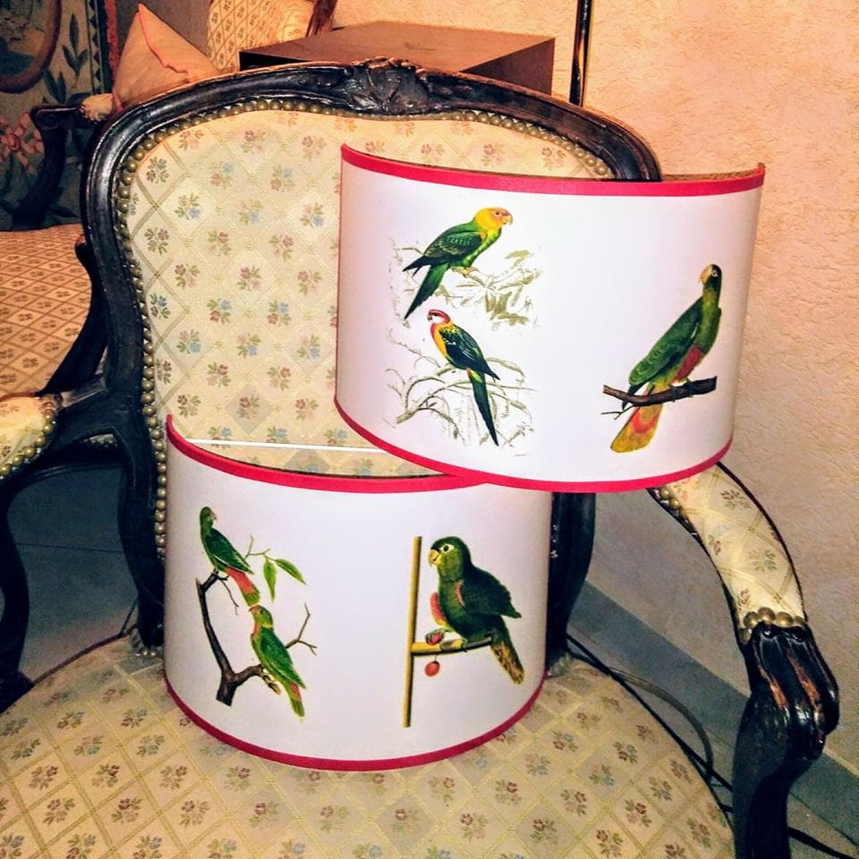 Applique demi-lune oiseau vue 2