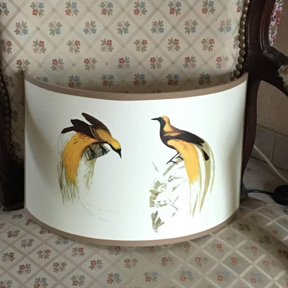 Applique demi-lune oiseau vue 3