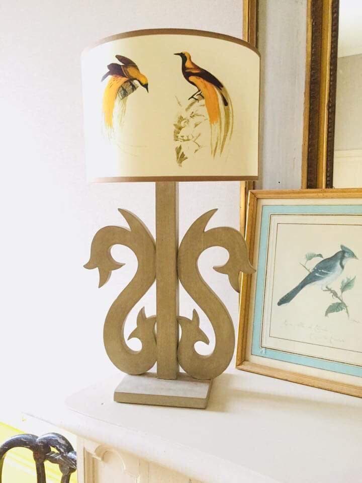 Applique demi-lune oiseau vue 4