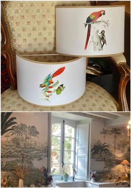 Applique demi-lune oiseau vue 5