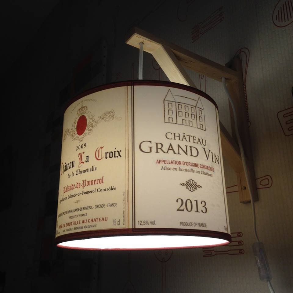 Applique équerre étiquettes de vin vue 3