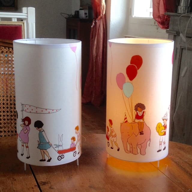 Lampe à poser tissu parade vue 4