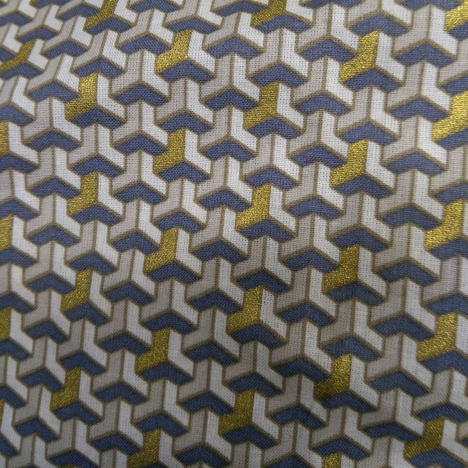 Tissu "cubik" 3 couleurs différentes vue 2