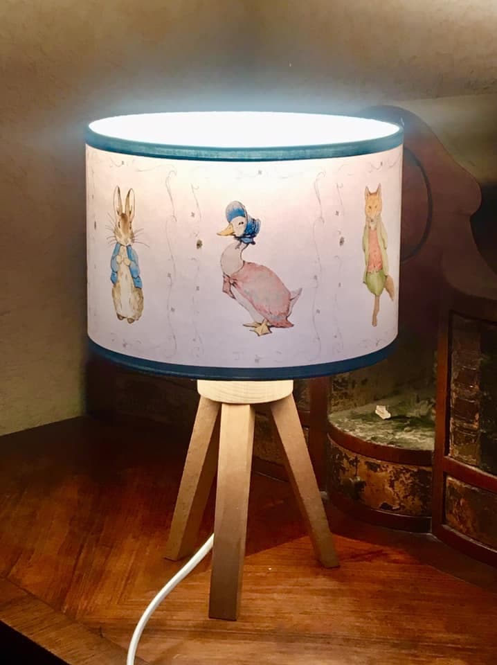 Abat-jour thème Beatrix Potter vue 2
