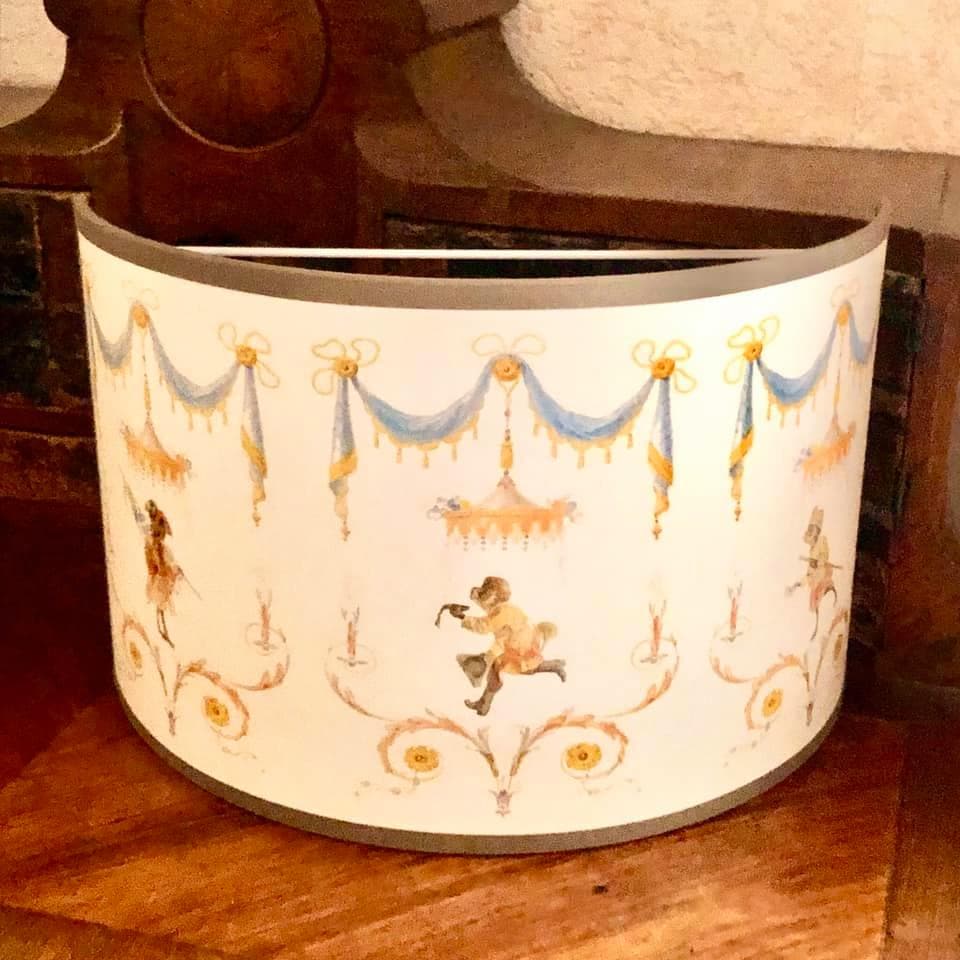 Applique demi-lune "singeries"