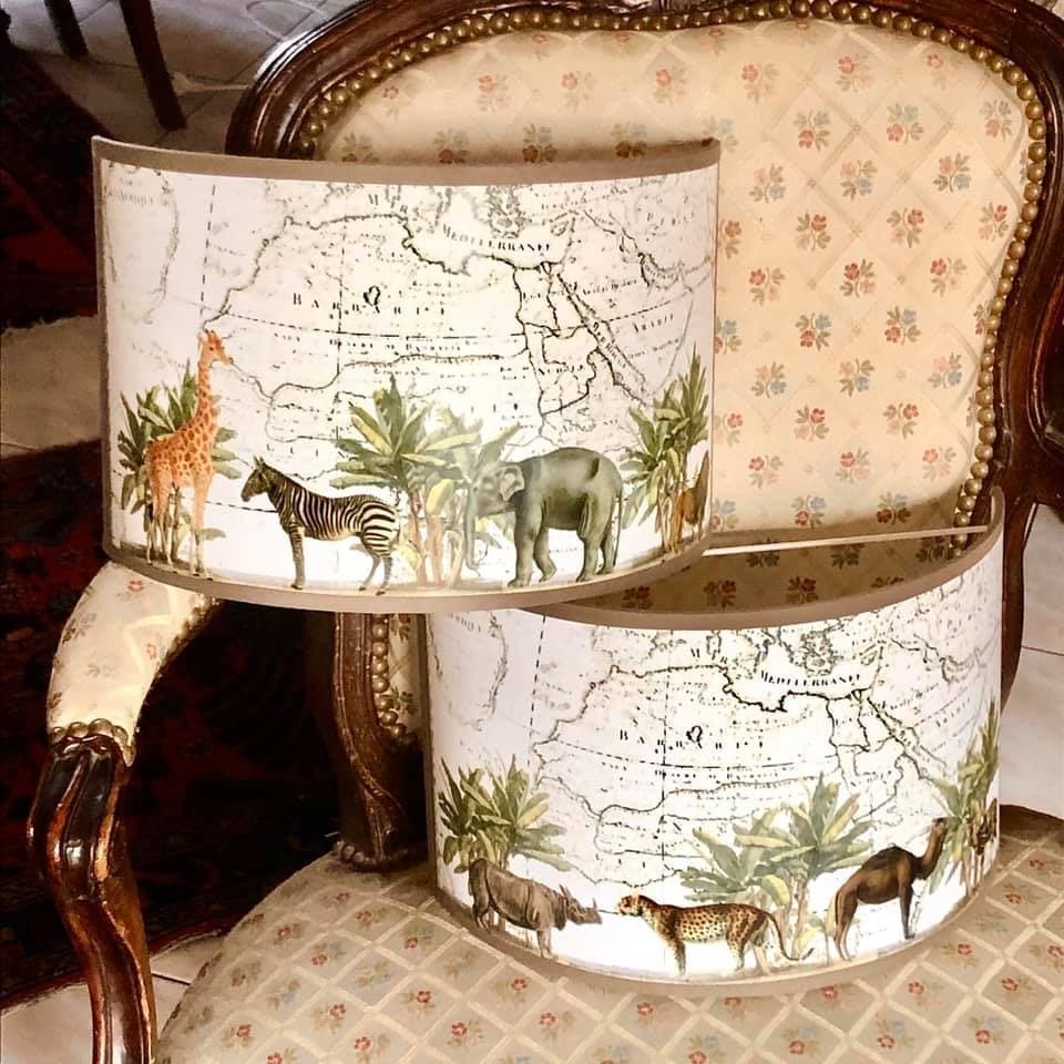 Applique demi-lune "thème voyages" (pays ou région au choix) vue 5