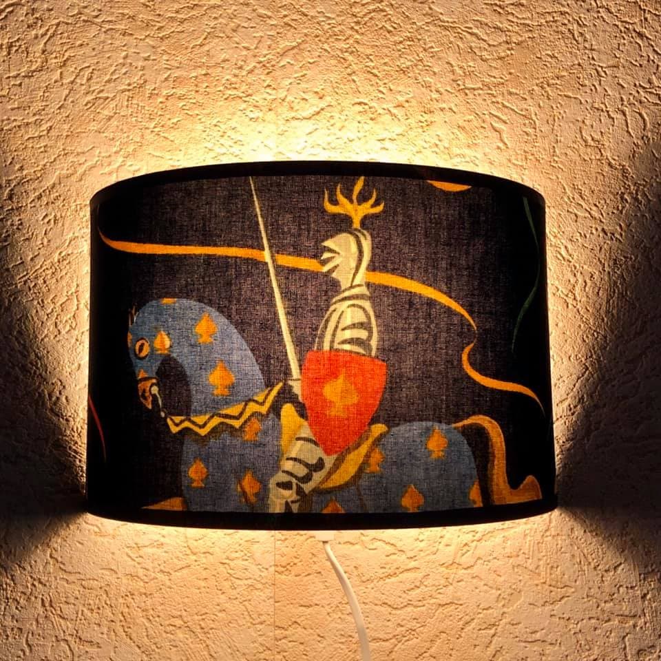 Applique demi-lune tissu tournoi vue 8