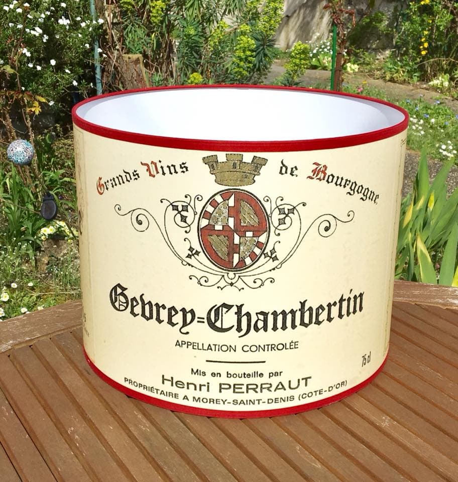 Abat-jour thème étiquettes de vin vue 5