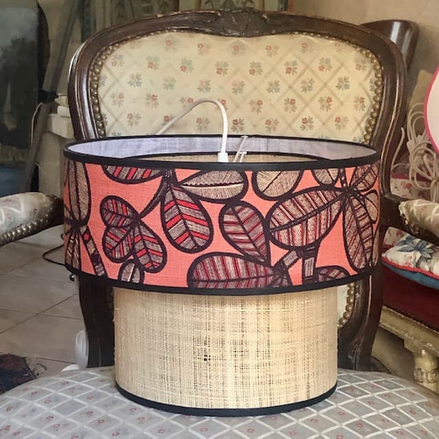 suspension double rabane/tissu vue 3