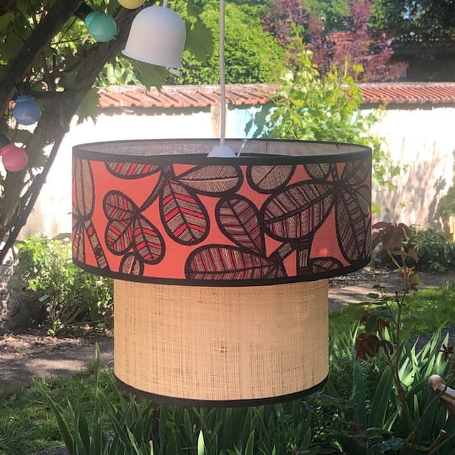 suspension double rabane/tissu vue 5