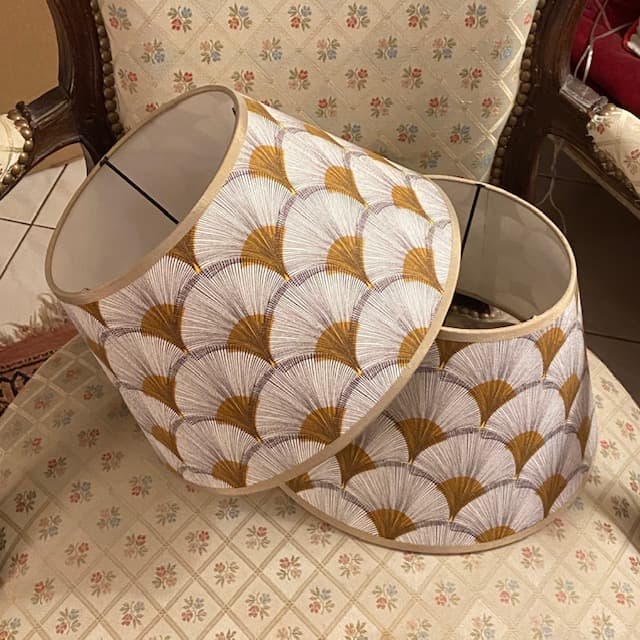 Tissu papyrus jaune vue 3