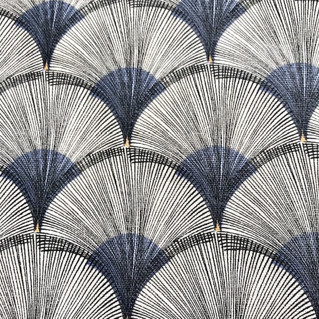 Tissu papyrus bleu