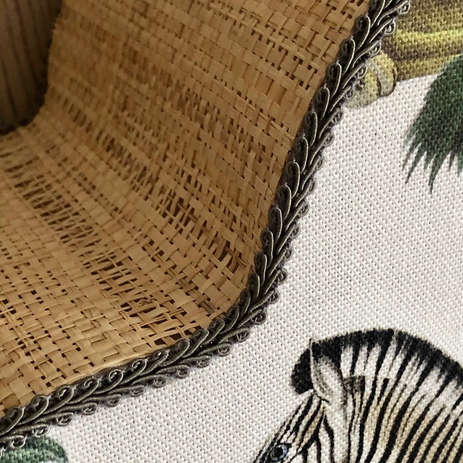 Applique nuage raphia/tissu vue 3