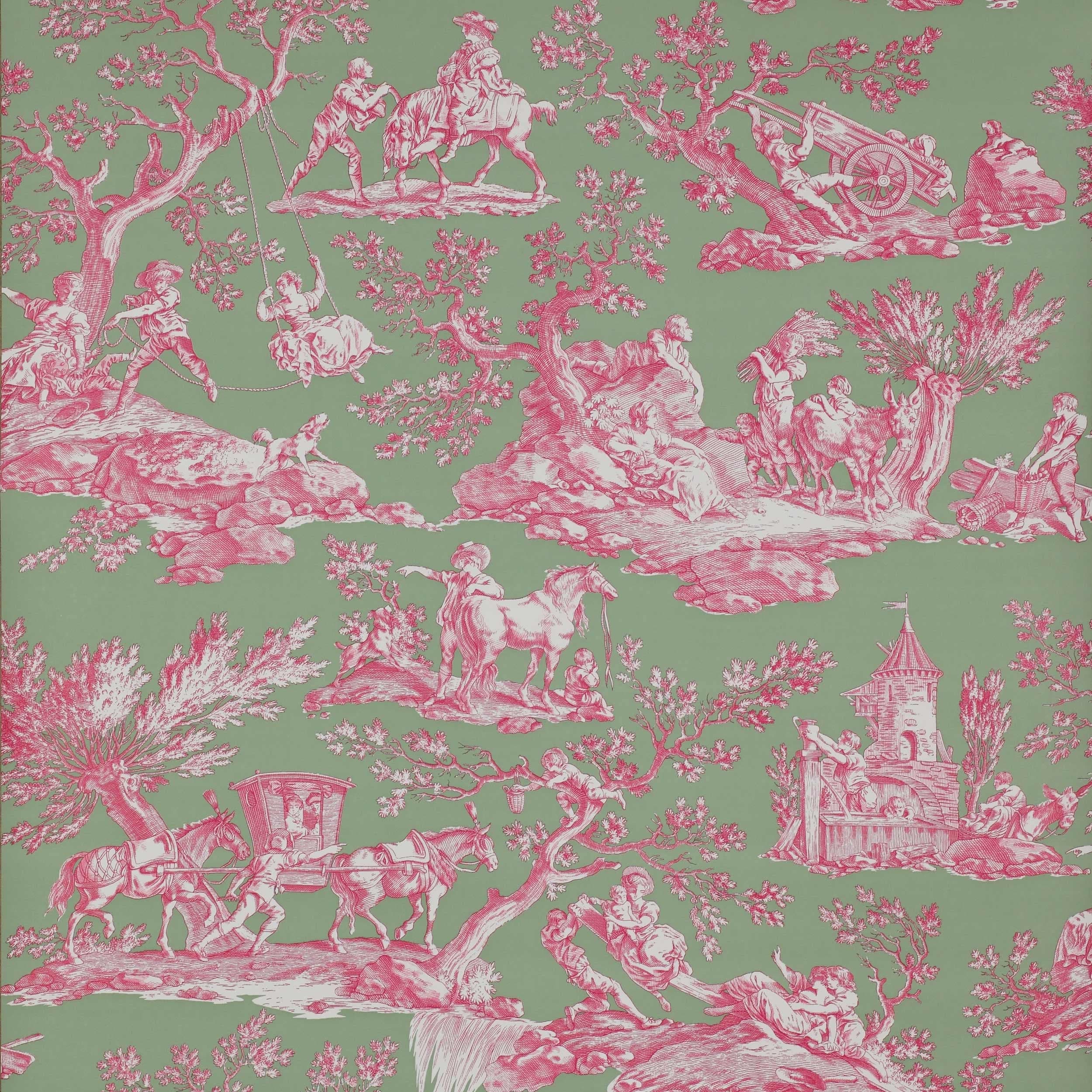 Tissu Toile de Jouy la Musardière (Manuel Canovas)