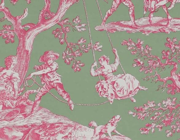 Toile de Jouy fabric from La Musardière (Manuel Canovas), view 3