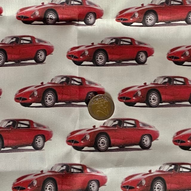 Tissu voitures de courses Alfa Romeo