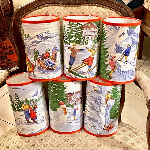 Vintage mountain fabric, view 7