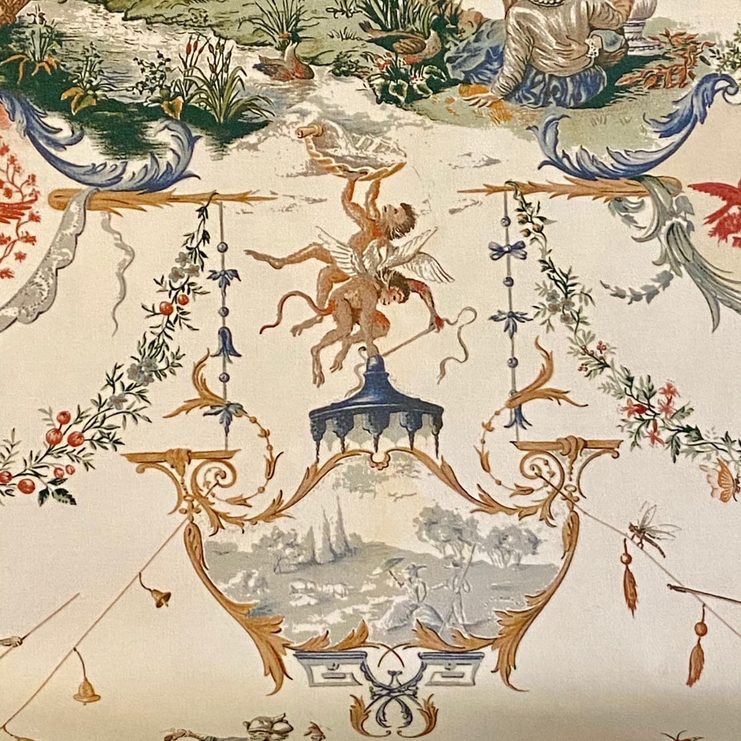 ‘La singerie’ fabric by Pierre Frey, view 3