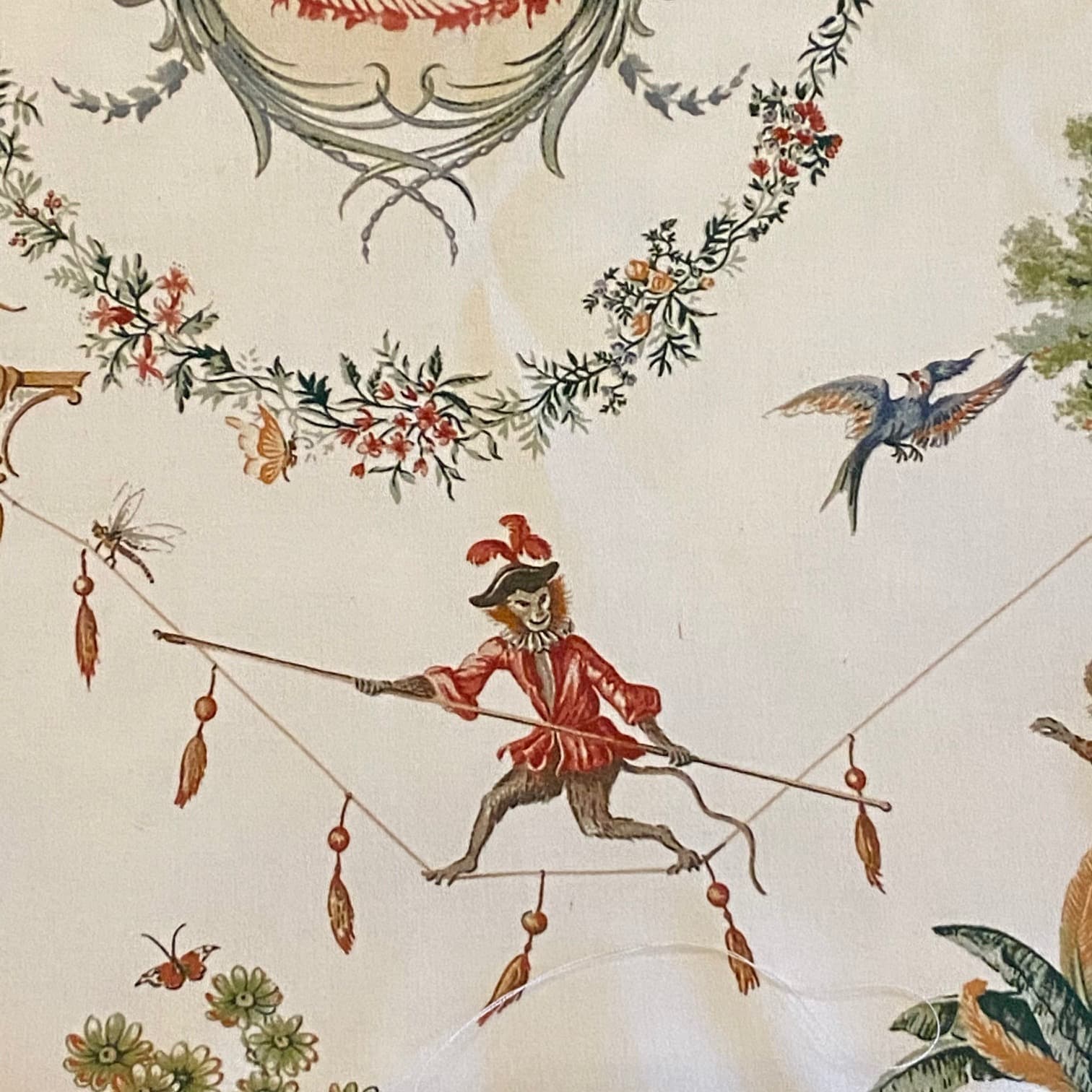 ‘La singerie’ fabric by Pierre Frey, view 4