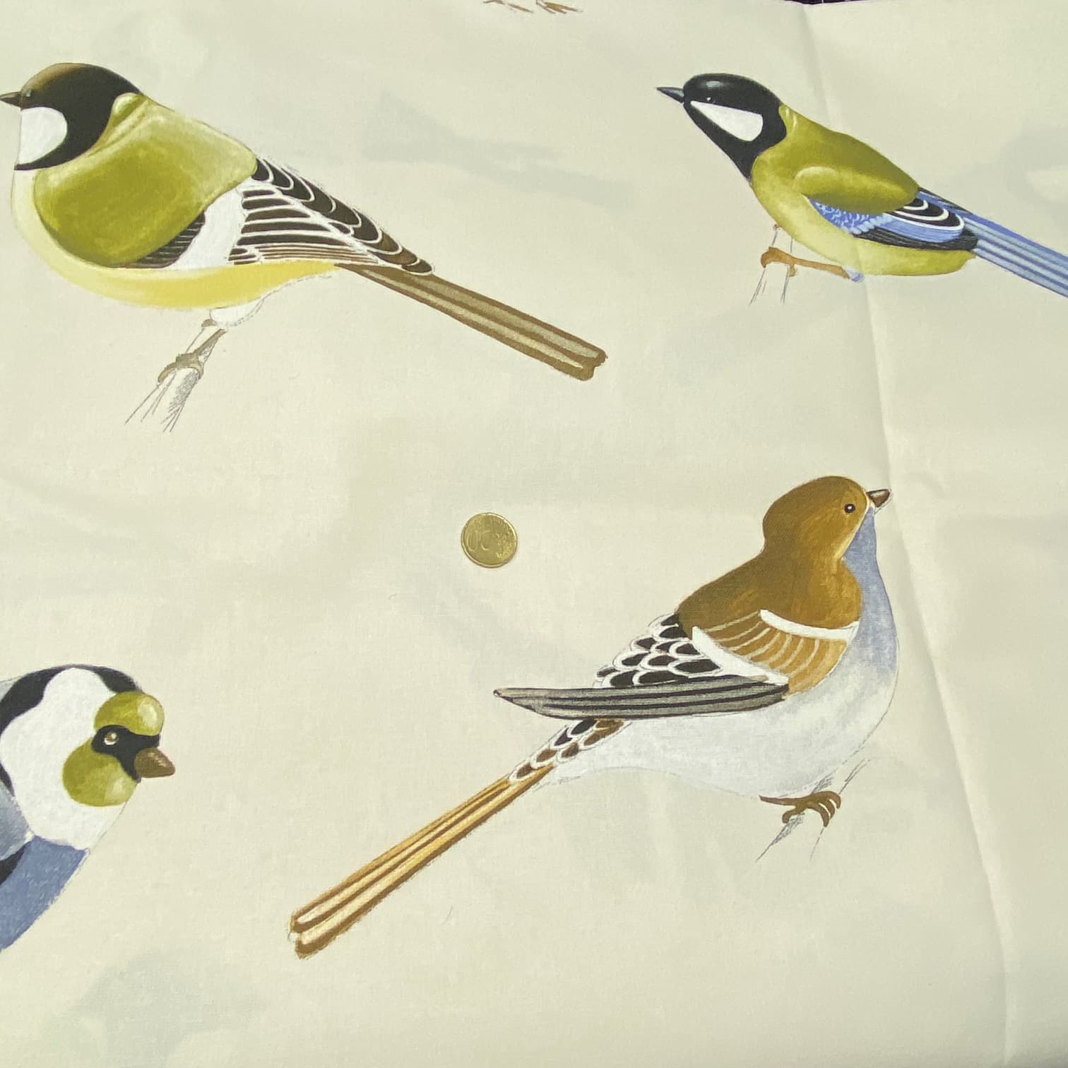 Titmouse fabric (Thévenon), view 3