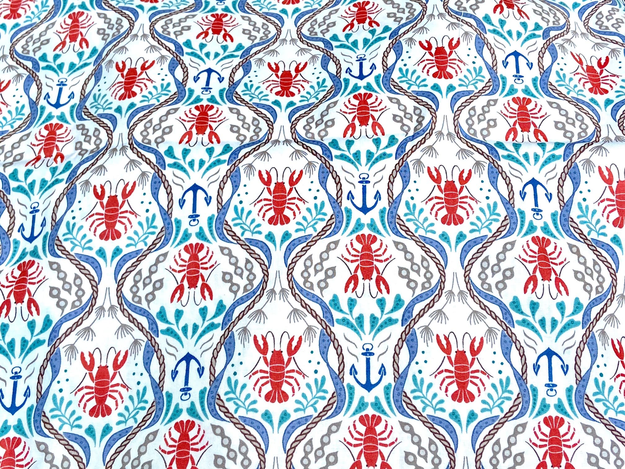 Tissu homards, quantité limitée