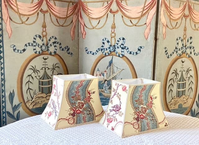 Mozart Braquenié ribbon fabric, blue or pink, view 3