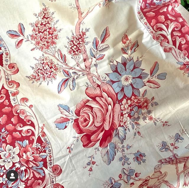 Pompadour fabric, Christopher Moore, view 3