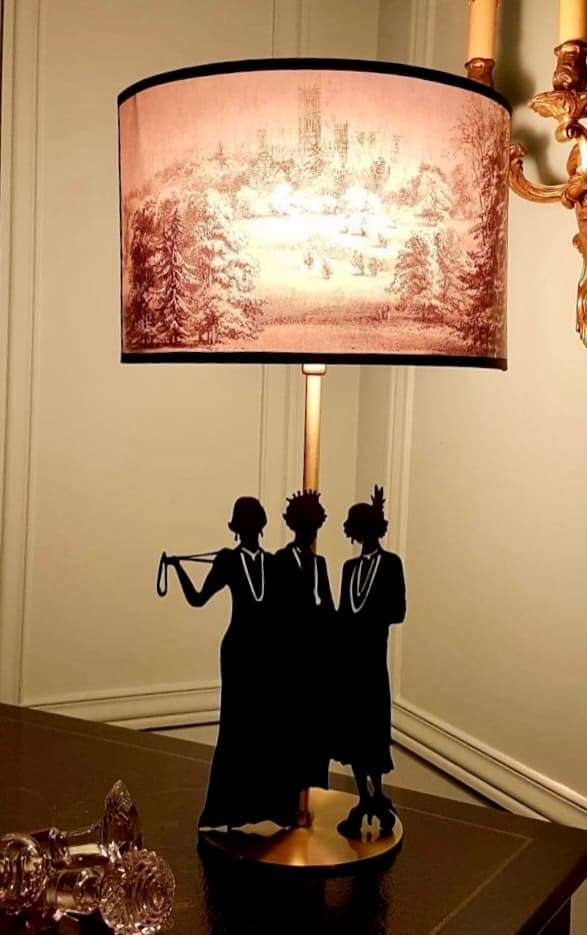 Downton Abbey silhouette lamp, view 5