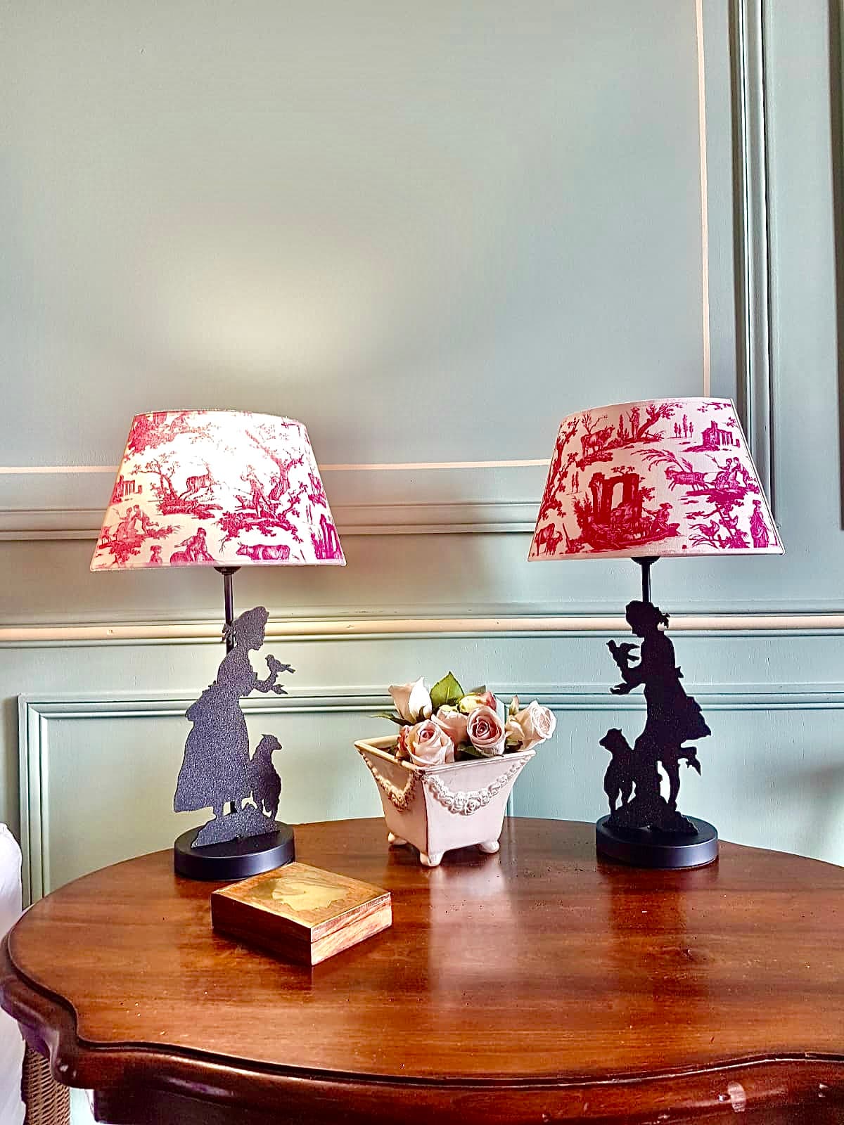 Lampe silhouette berger, bergère