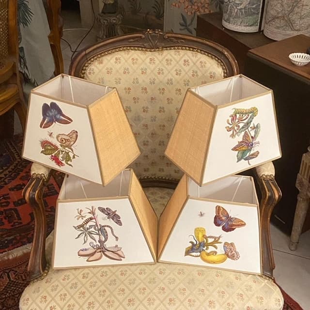 ‘Engravings and Rabane’ lampshade, view 2