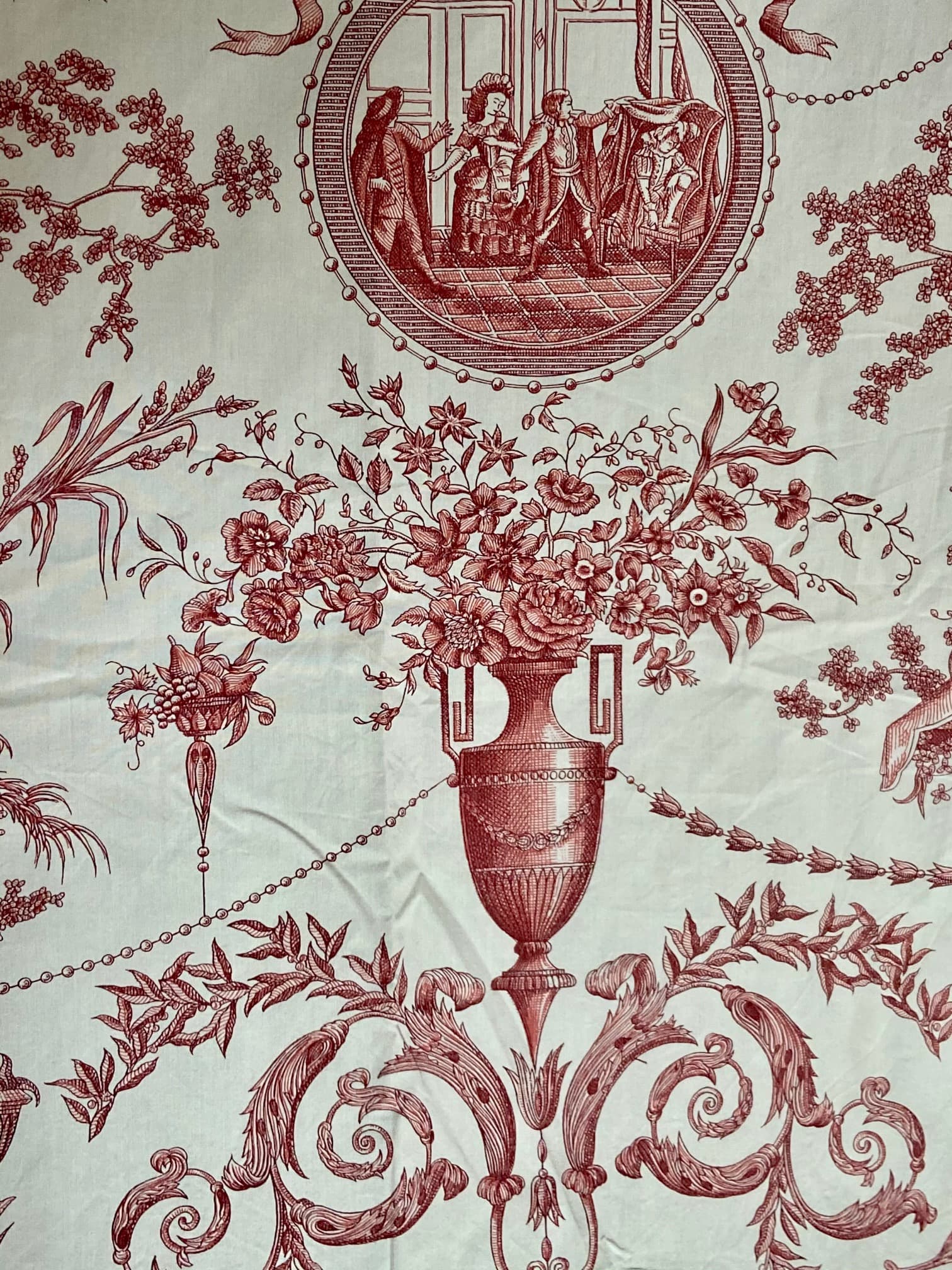 Toile de Jouy ‘Le Mariage de Figaro’ by Pierre Frey, view 2