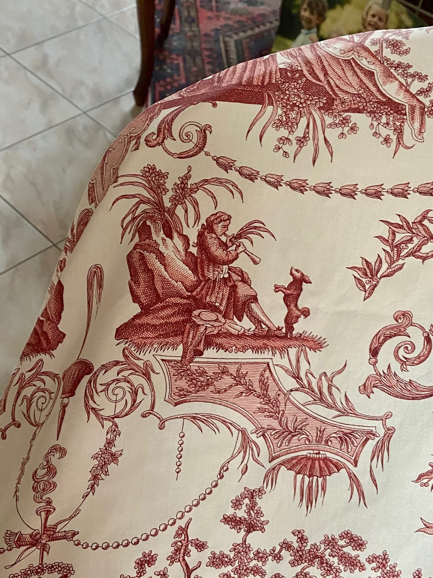 Toile de Jouy ‘Le Mariage de Figaro’ by Pierre Frey, view 3