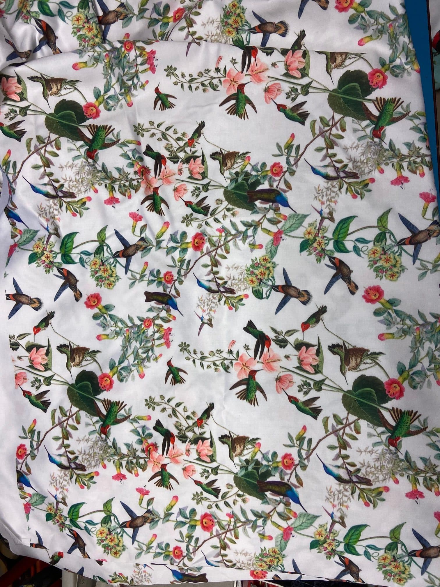 Tissu colibris petits motifs