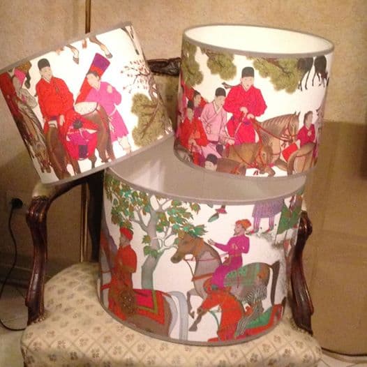 tissu cavaliers chinois vue 2