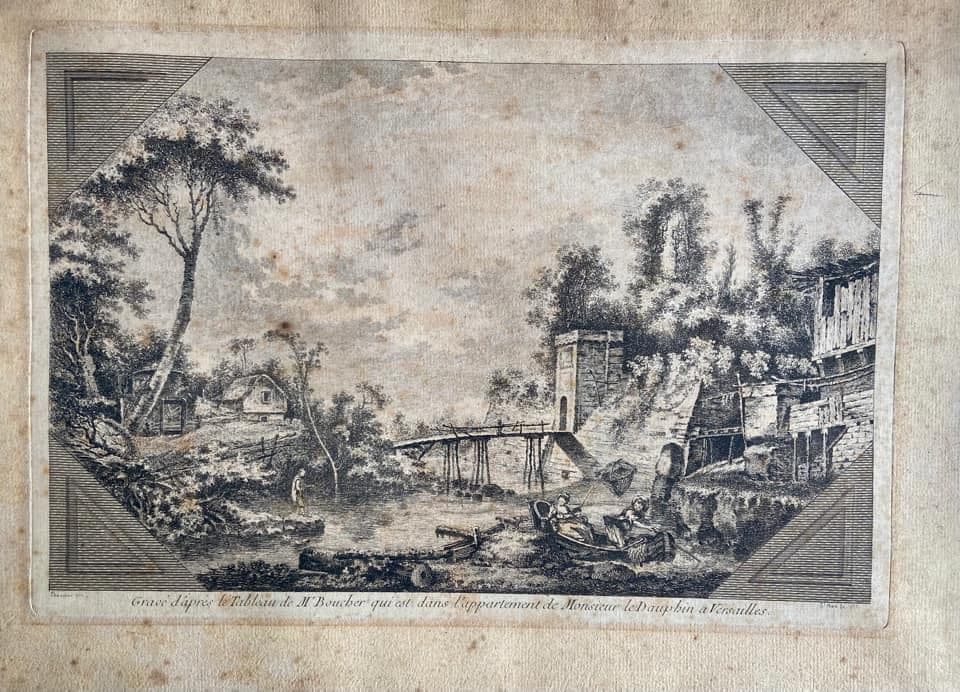 Grande gravure d'après Boucher