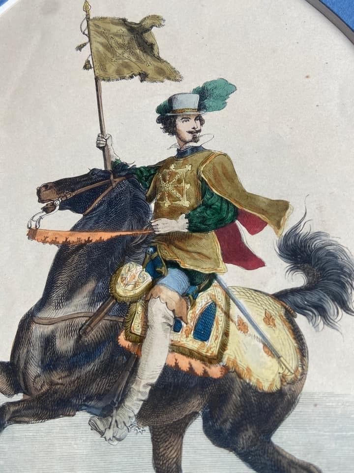 Colour engraving featuring ‘Marie-Louise bleue’, view 2