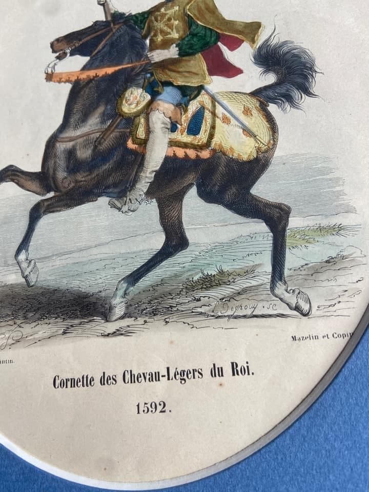 Colour engraving featuring ‘Marie-Louise bleue’, view 3