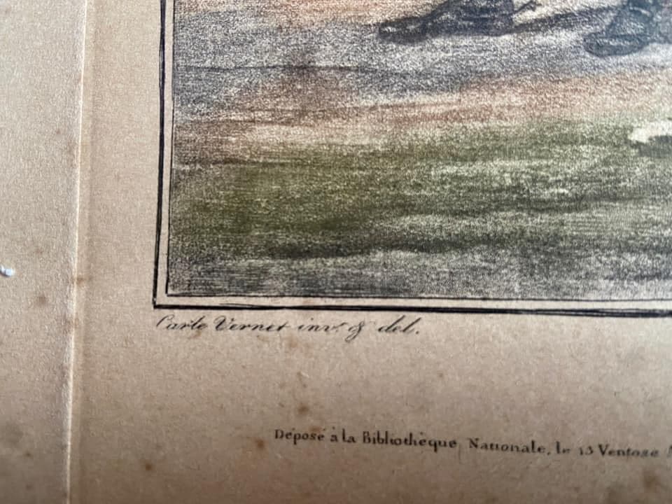 Antique aquatint engraving, Carle Vernet, view 3