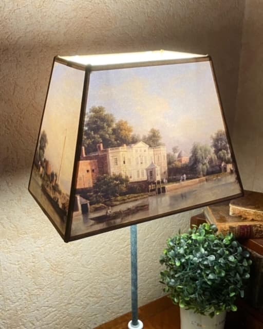 rectangular lampshade, views of towns or countries, view 5