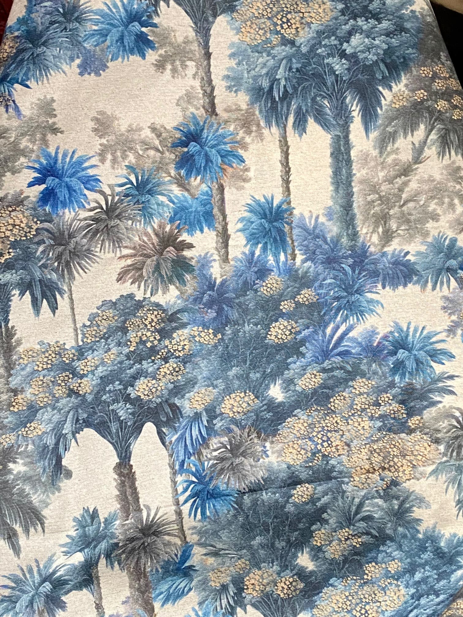 Tropical Blue Fabric, view 2