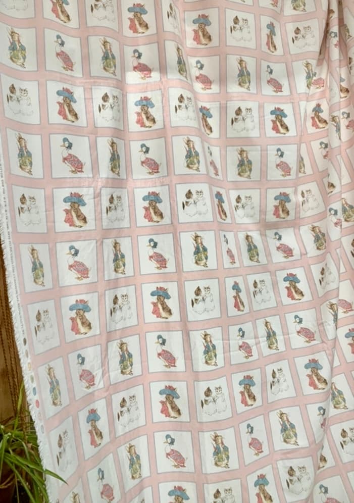Tissu Beatrix Potter cadres