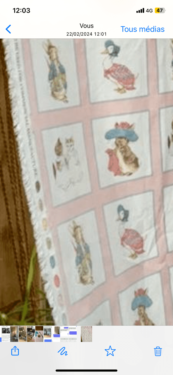 Beatrix Potter-themed fabrics, view 2